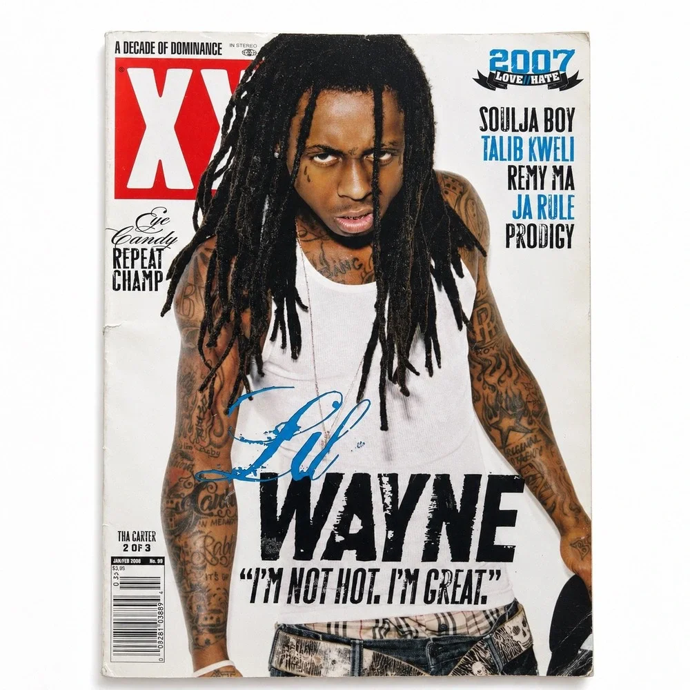 XXL Magazine Jan/Feb 2008 Lil Wayne Tha Carter Cover Soulja Boy Remy Ma Ja Rule